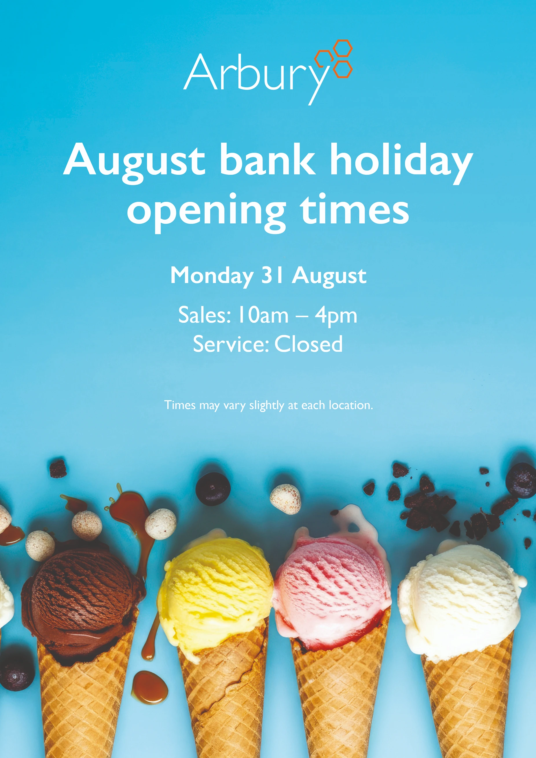 August Bank Holiday Opening Times